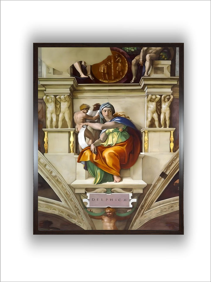 The delphic Sibyl (Sistine Chapel Ceiling in the Vatica), 1508-1512 by Michelangelo Buonarroti