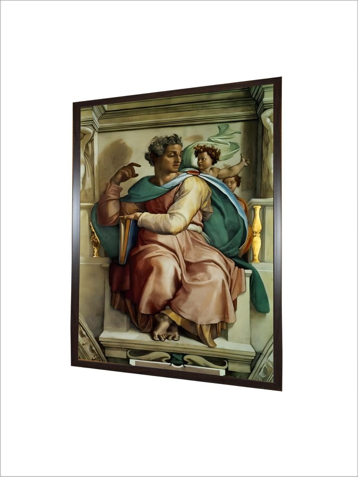 Ceiling Frescos after Restoration, the Prophet Isaiah by Michelangelo Buonarroti