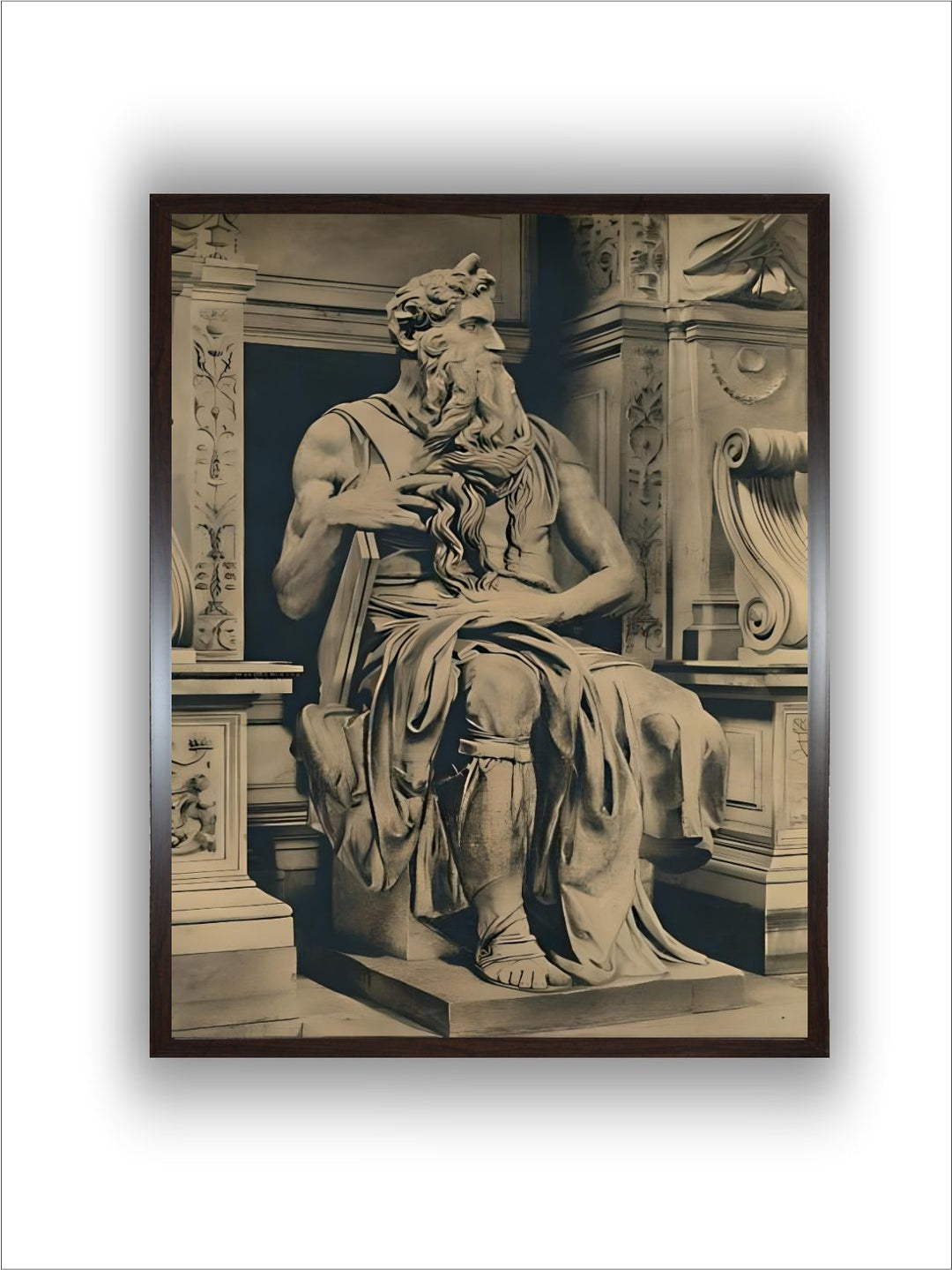 Roma - Church of St. Peter in Vinculis - Moses, by MIchelangelo by Michelangelo Buonarroti