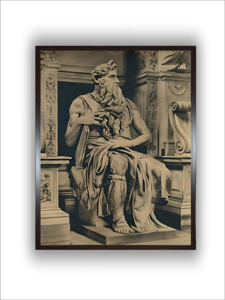 Roma - Church of St. Peter in Vinculis - Moses, by MIchelangelo by Michelangelo Buonarroti
