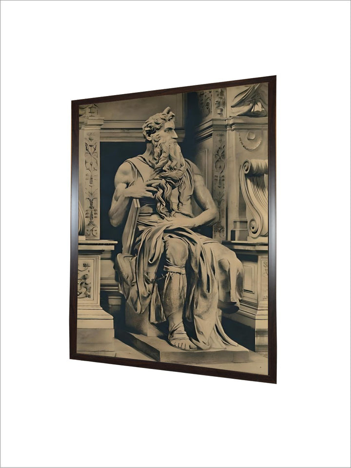 Roma - Church of St. Peter in Vinculis - Moses, by MIchelangelo by Michelangelo Buonarroti