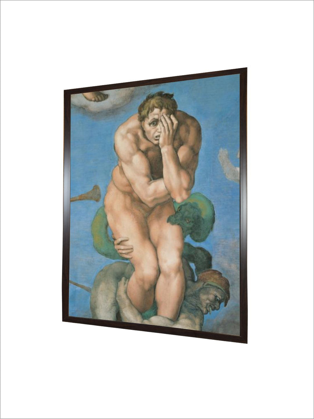 Sistine Chapel, the Last Judgment. a damned Soul by Michelangelo Buonarroti