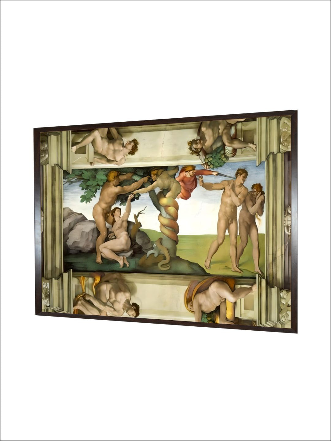 The Fall of Man & Expulsion from the Garden of Eden, with 4 Ignudiby Michelangelo Buonarroti