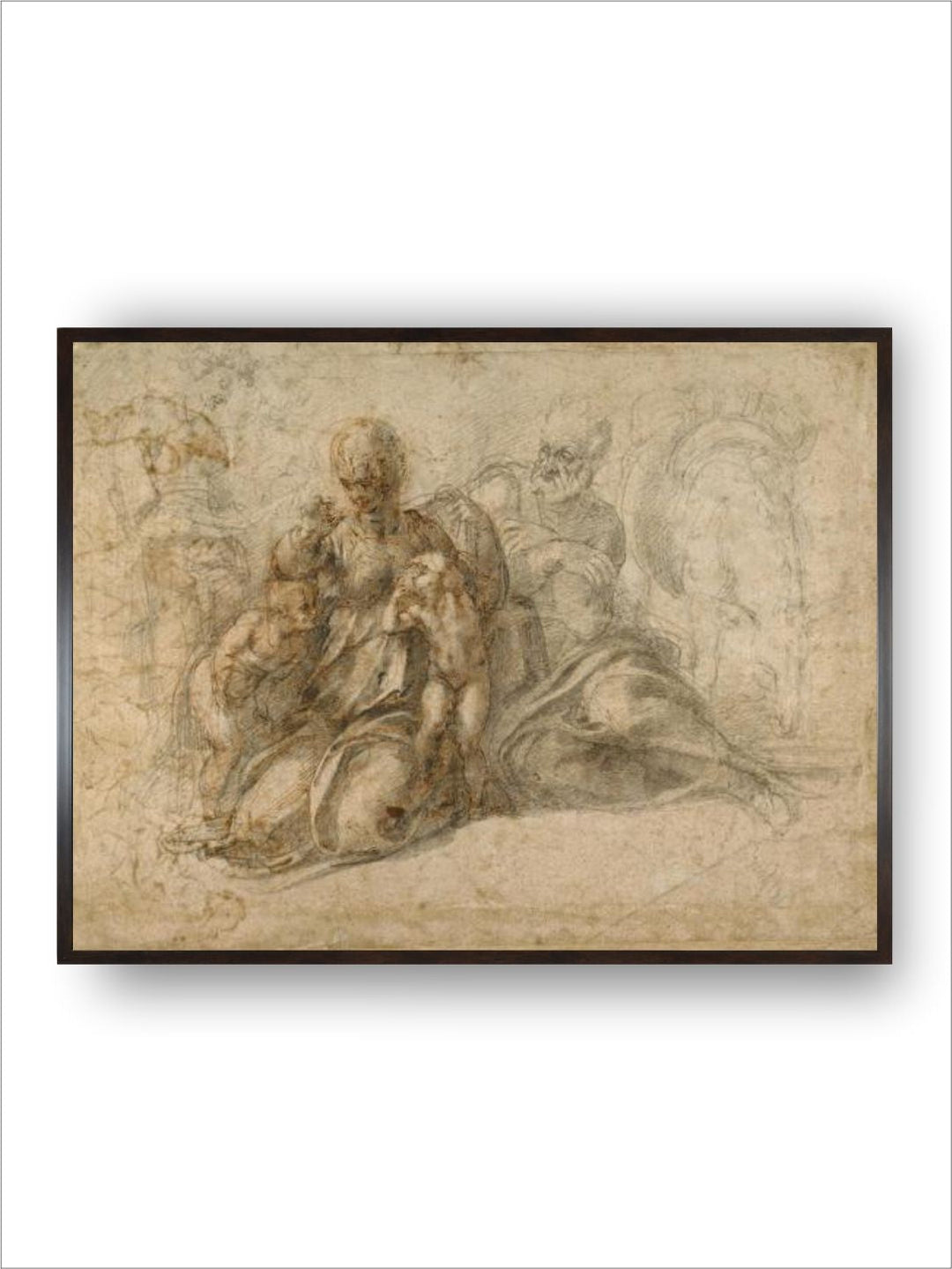 The Holy Family (recto); Amorous Putti (verso) c. 1530 by Michelangelo Buonarroti