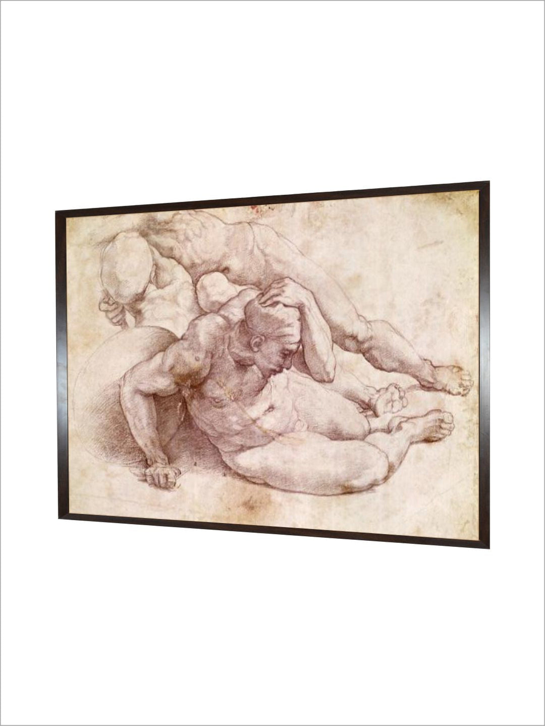 Study of Three Male Figures by Michelangelo Buonarroti