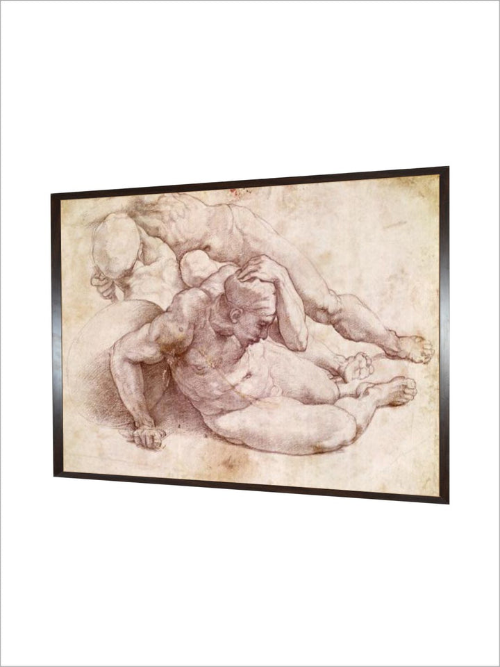Study of Three Male Figures by Michelangelo Buonarroti