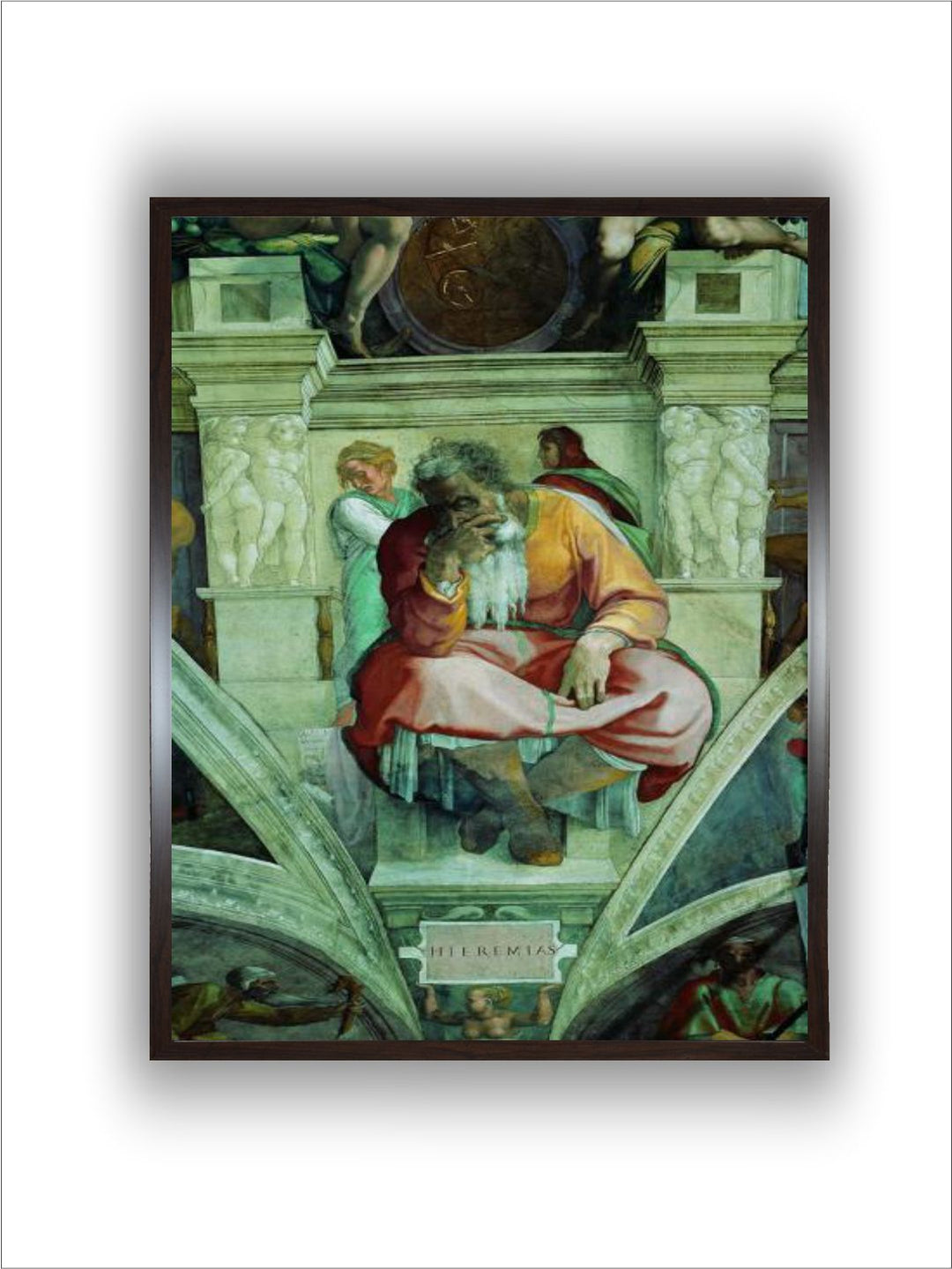 Sistine Chapel Ceiling, Prophet Jeremiah by Michelangelo Buonarroti