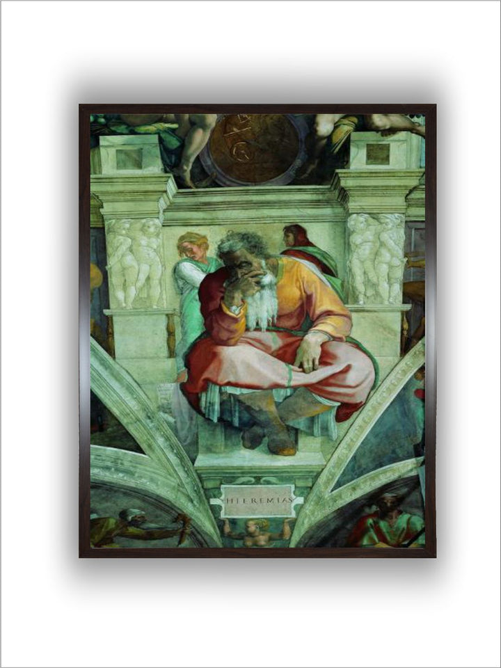 Sistine Chapel Ceiling, Prophet Jeremiah by Michelangelo Buonarroti