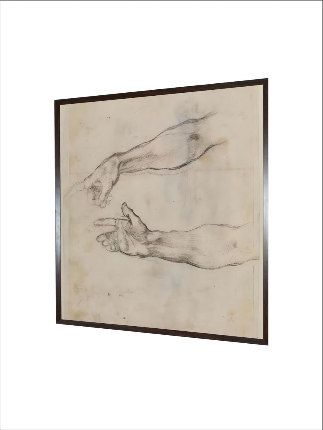 Studies of an Outstretched Arm for the Fresco the drunkenness by Michelangelo Buonarroti