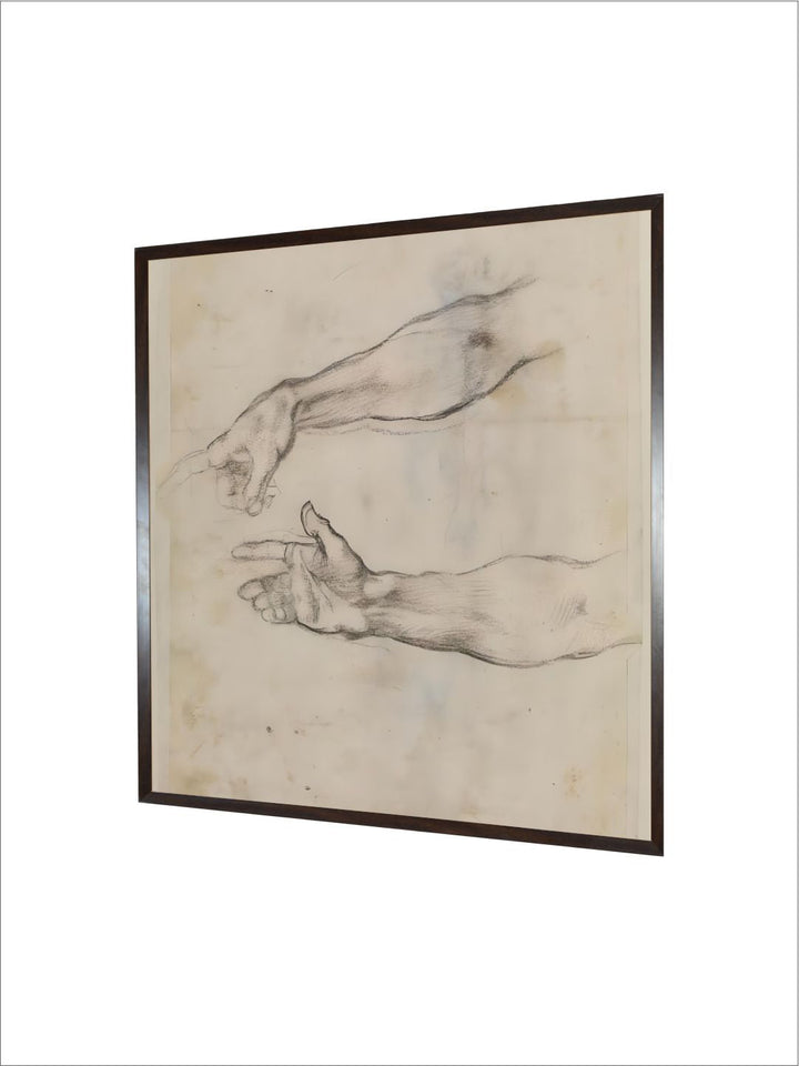 Studies of an Outstretched Arm for the Fresco the drunkenness by Michelangelo Buonarroti