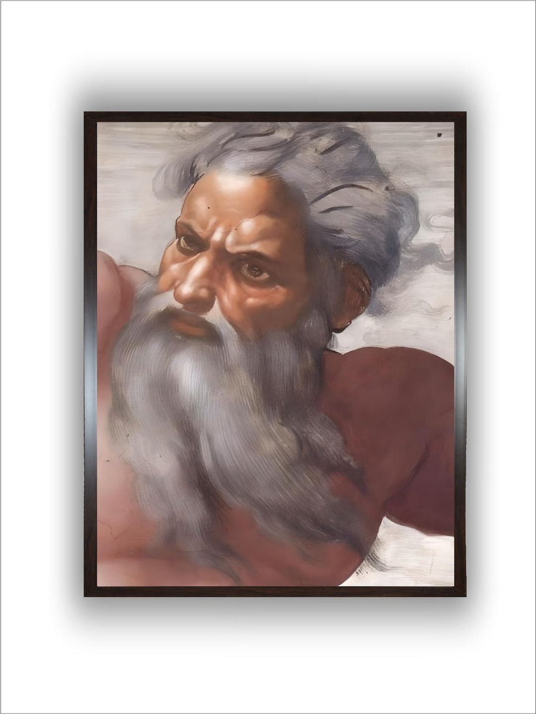 Sistine Chapel Ceiling: detail of the Face of God by Michelangelo Buonarroti