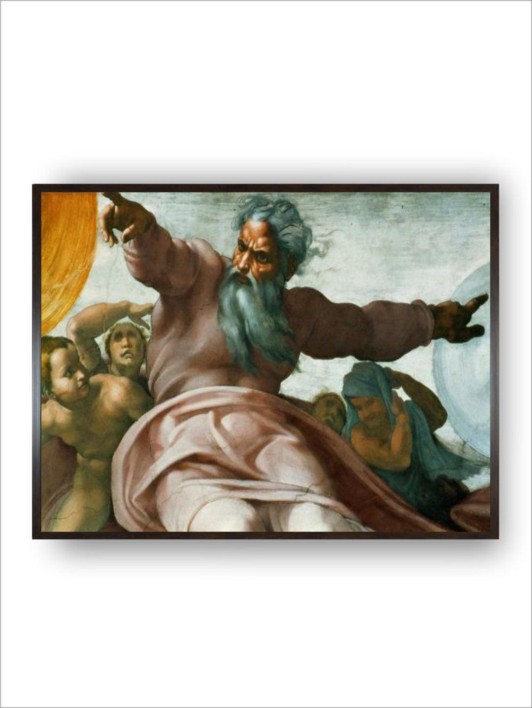 The Sistine Chapel; Ceiling Frescos after Restoration by Michelangelo Buonarroti