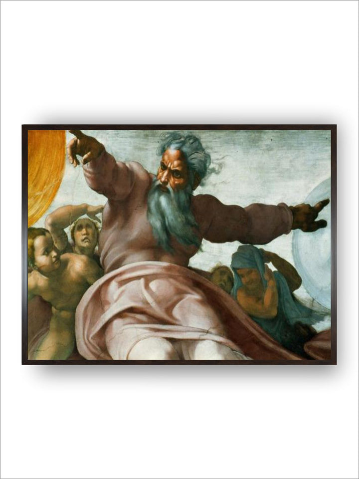 The Sistine Chapel; Ceiling Frescos after Restoration by Michelangelo Buonarroti