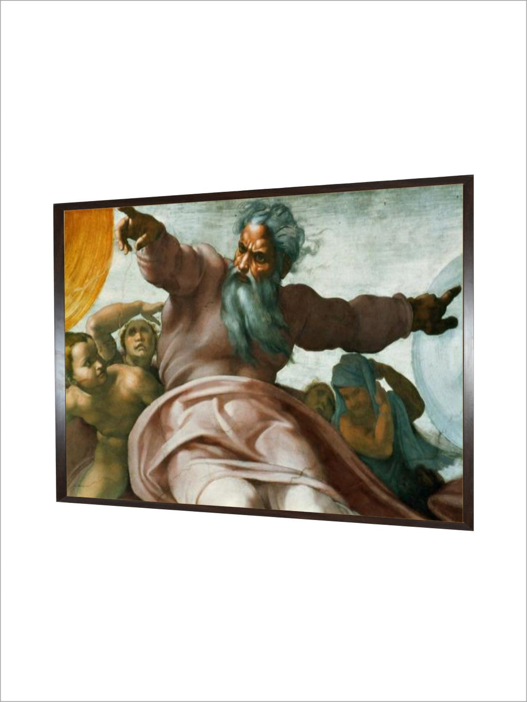 The Sistine Chapel; Ceiling Frescos after Restoration by Michelangelo Buonarroti