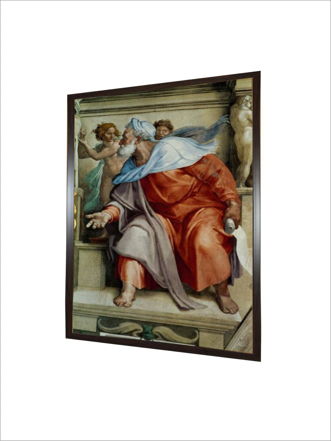 Ceiling Frescos after Restoration, the Prophet Ezekiel by Michelangelo Buonarroti