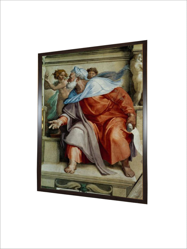 Ceiling Frescos after Restoration, the Prophet Ezekiel by Michelangelo Buonarroti