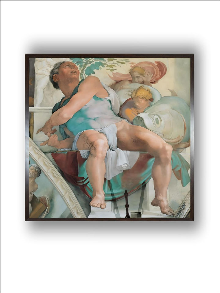 Sistine Chapel Ceiling, Prophet Jonah by Michelangelo Buonarroti