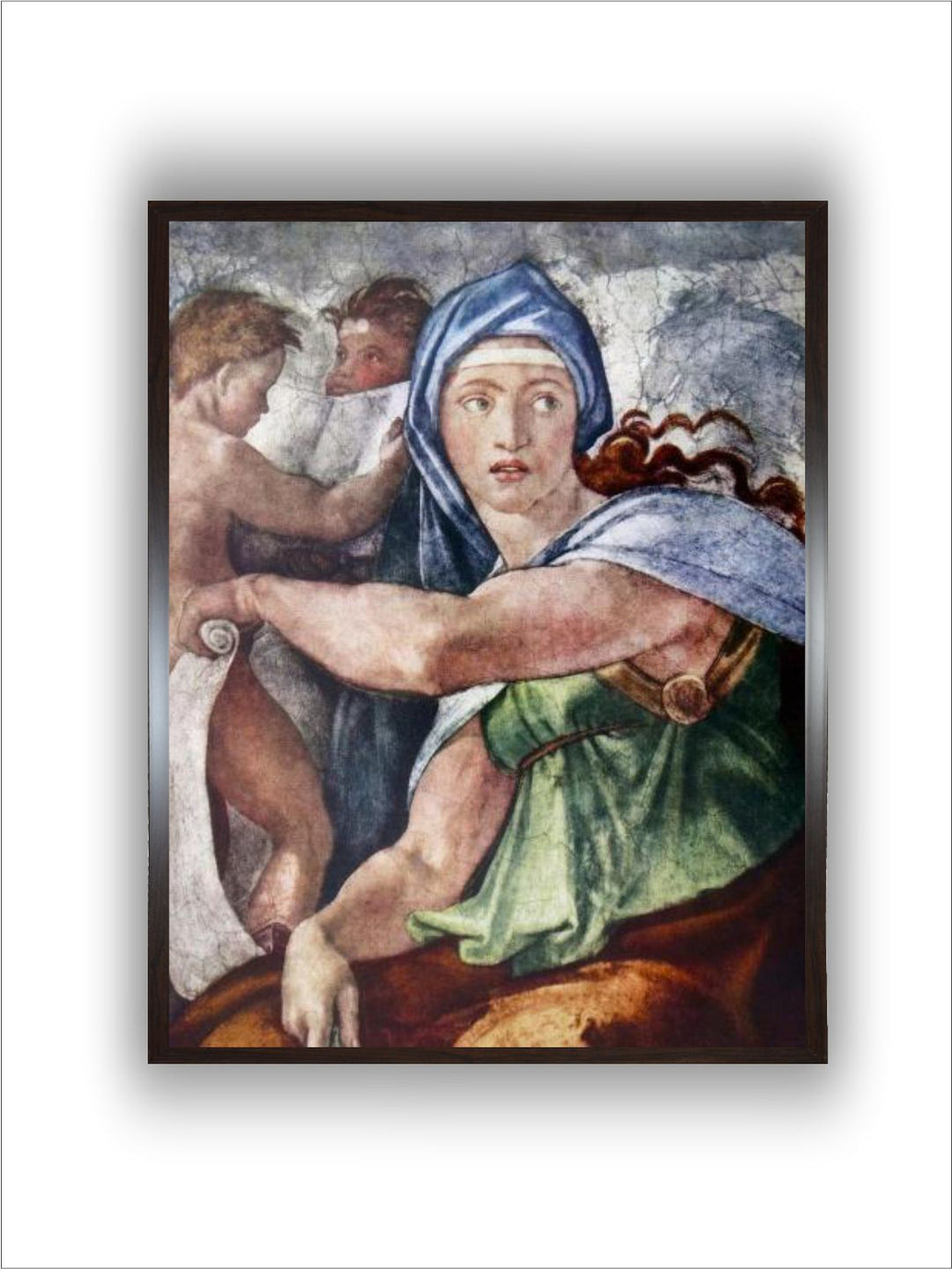 The delphic Sibyl (detail from the Sistine Chapel, Vatican, Rome) by Michelangelo Buonarroti