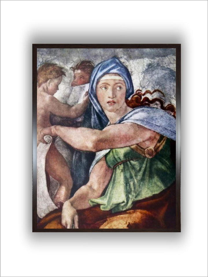 The delphic Sibyl (detail from the Sistine Chapel, Vatican, Rome) by Michelangelo Buonarroti