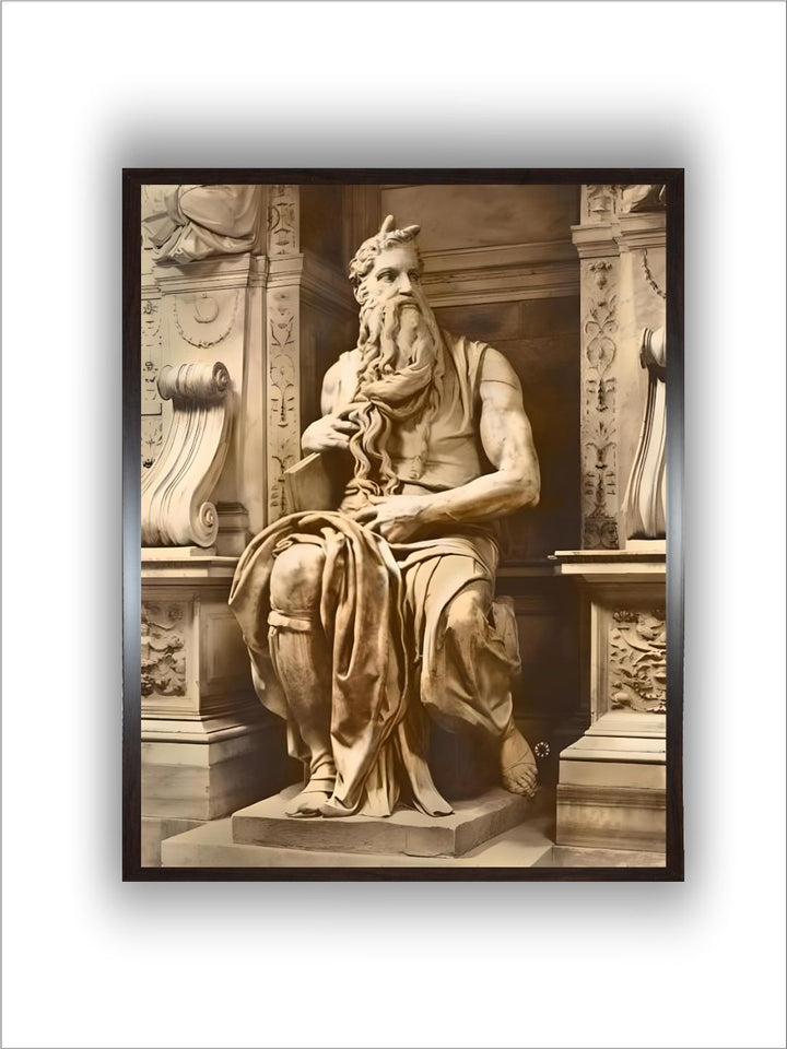 Tomb of Pope Julius II (1453-1513) detail of Moses,by Michelangelo Buonarroti