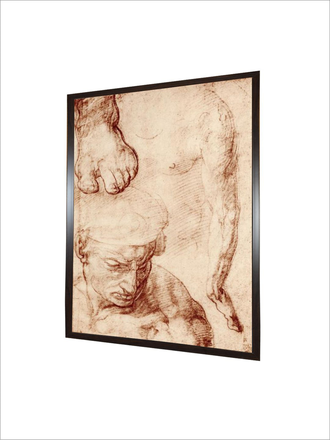 The Figure of the Cross-Bearer in the Last Judgement by Michelangelo Buonarroti