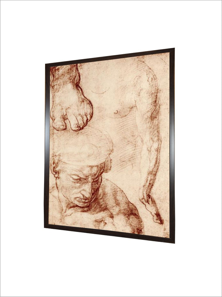The Figure of the Cross-Bearer in the Last Judgement by Michelangelo Buonarroti