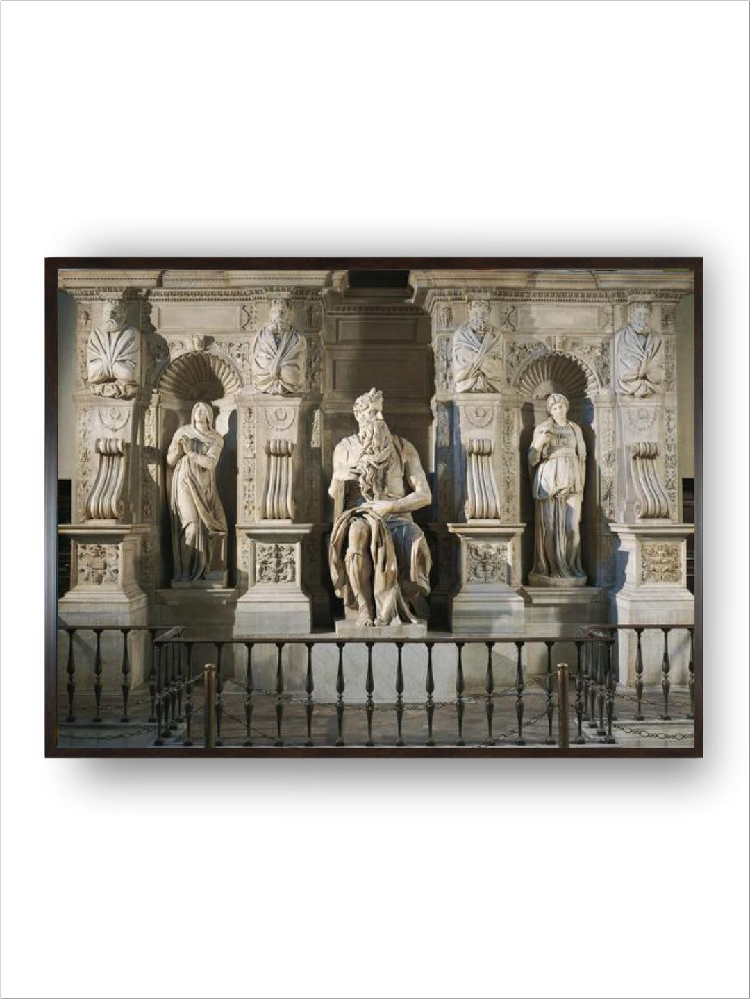 St. Peter, Rachel, Moses and Leah, detail from Tomb of Julius II by Michelangelo Buonarroti