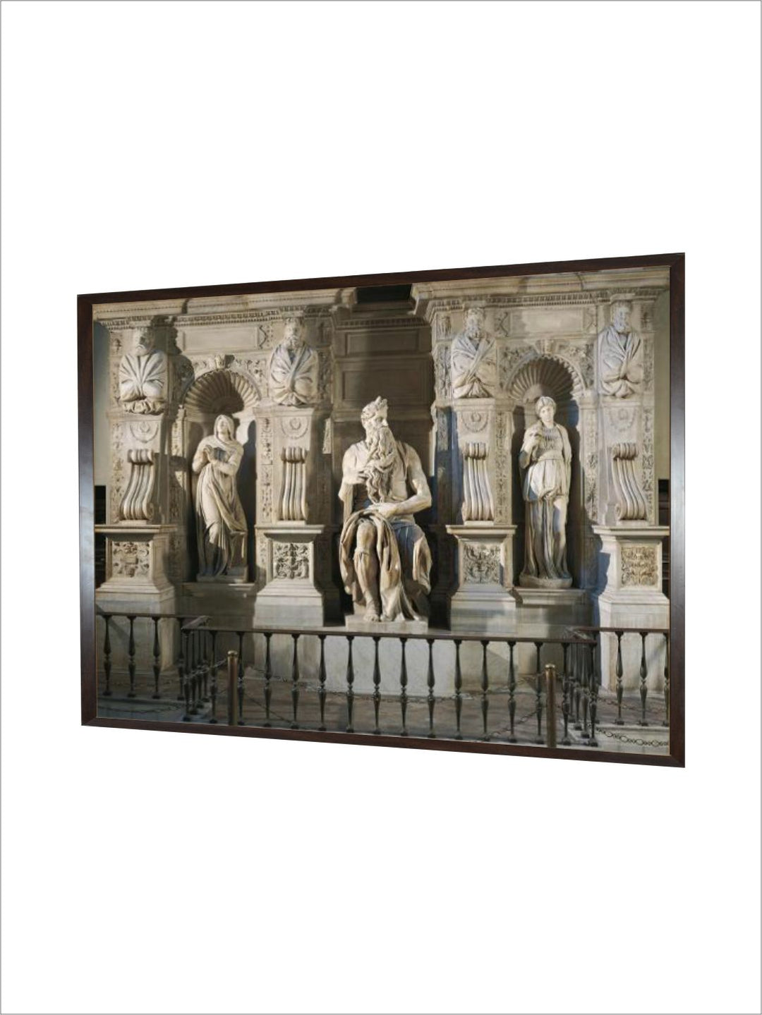 St. Peter, Rachel, Moses and Leah, detail from Tomb of Julius II by Michelangelo Buonarroti
