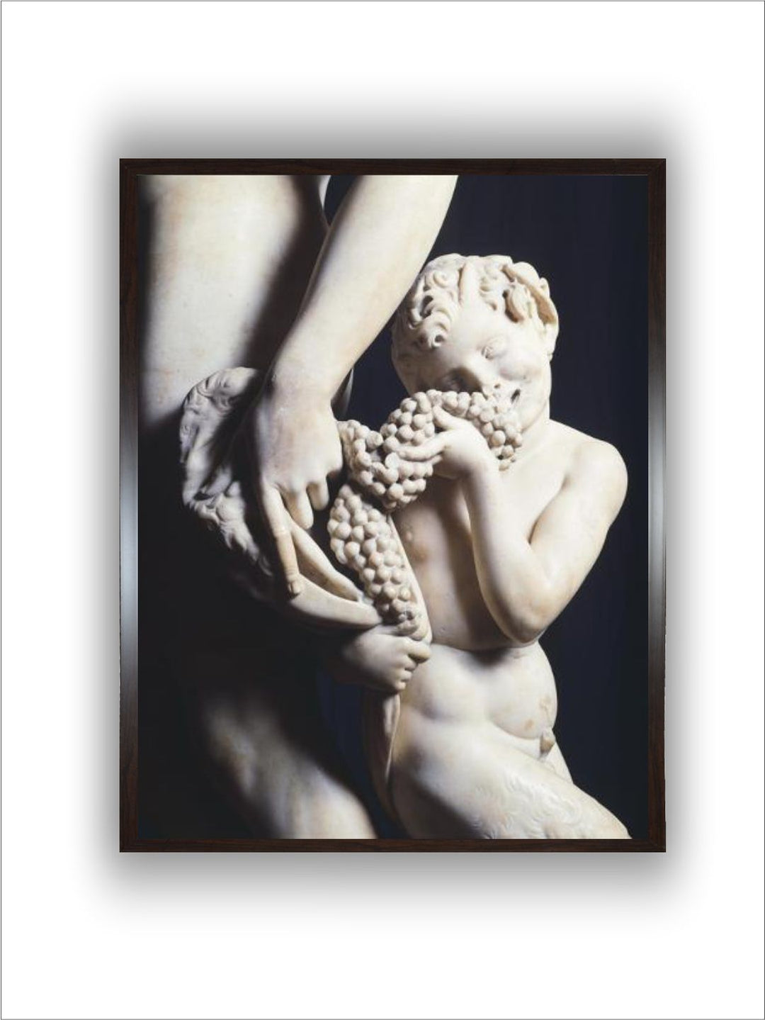 Satyr, detail from Marble Statue dedicated to Bacchus, 1496-1497 by Michelangelo Buonarroti