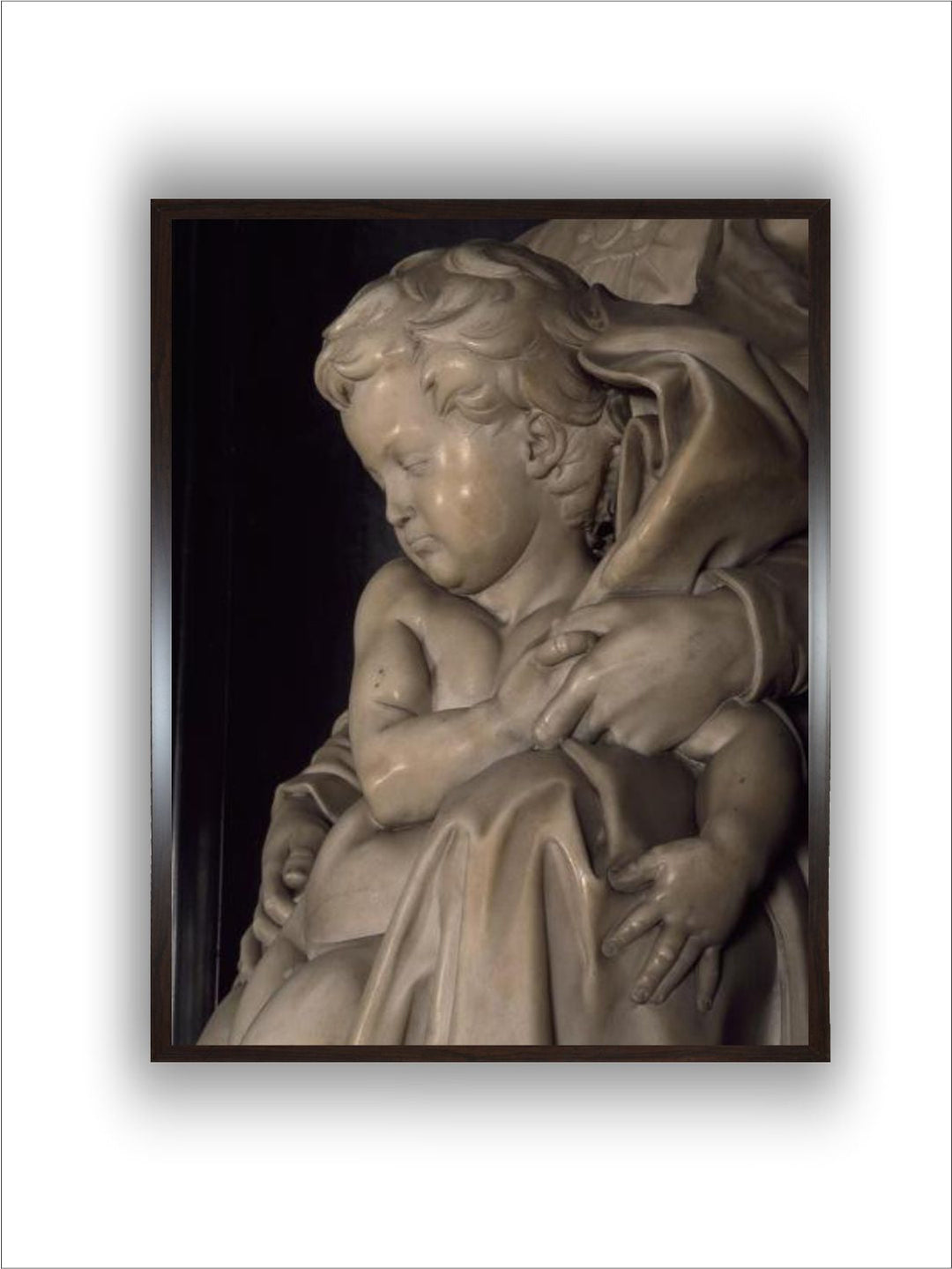The Baby Jesus, detail from Madonna and Child by Michelangelo Buonarroti