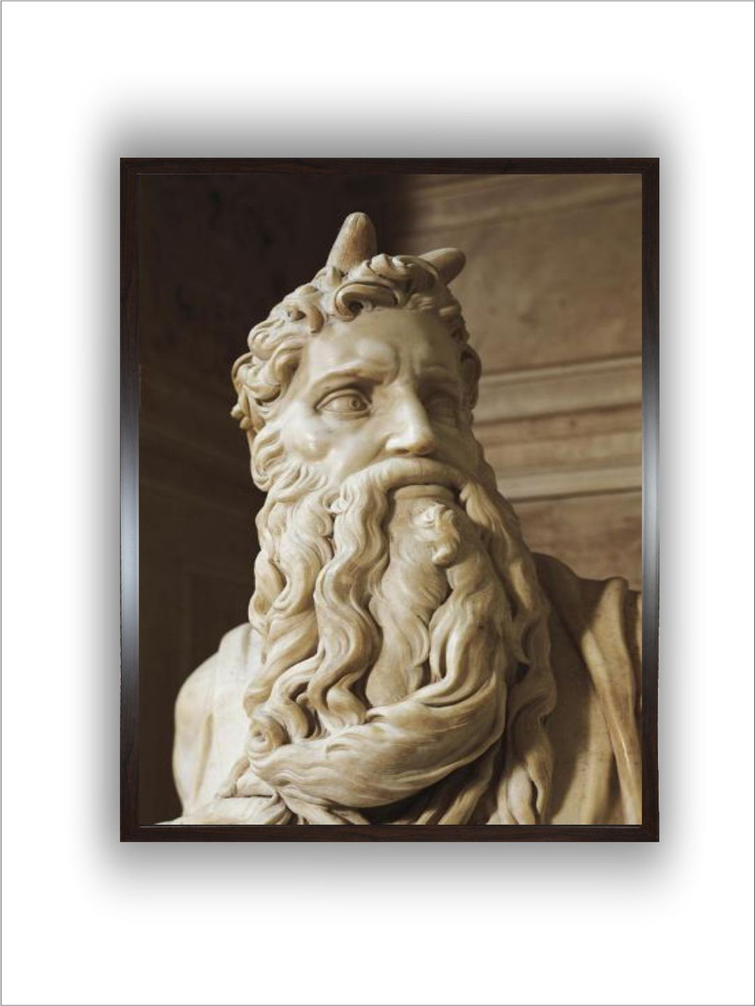 Moses, detail from the Tomb of Julius II, Circa 1515 by Michelangelo Buonarroti