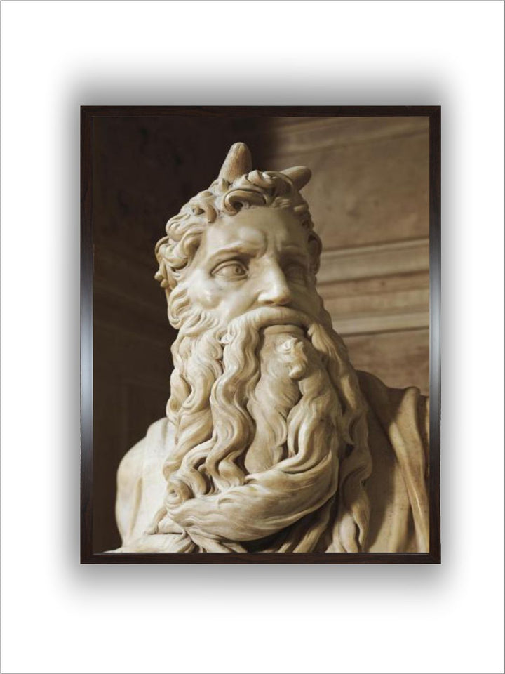 Moses, detail from the Tomb of Julius II, Circa 1515 by Michelangelo Buonarroti