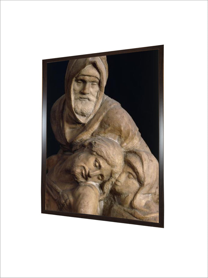 Jesus, Mary and Nicodemus, detail from Pieta Bandini by Michelangelo Buonarroti