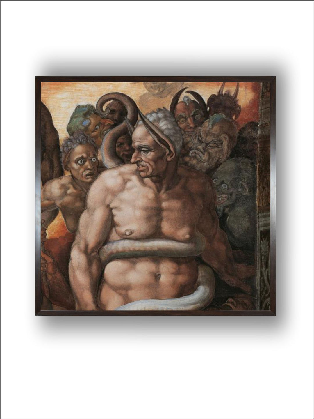 Sistine Chapel, the Last Judgment. Minos, Judge of Hell by Michelangelo Buonarroti