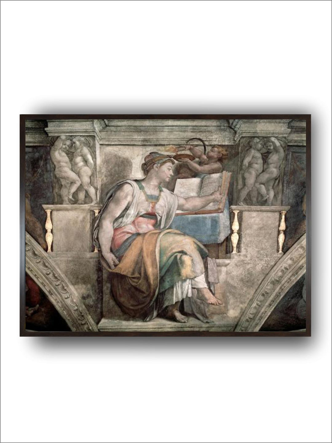 Sistine Chapel Ceiling: Erythraean Sibyl, 1508-12 by Michelangelo Buonarroti