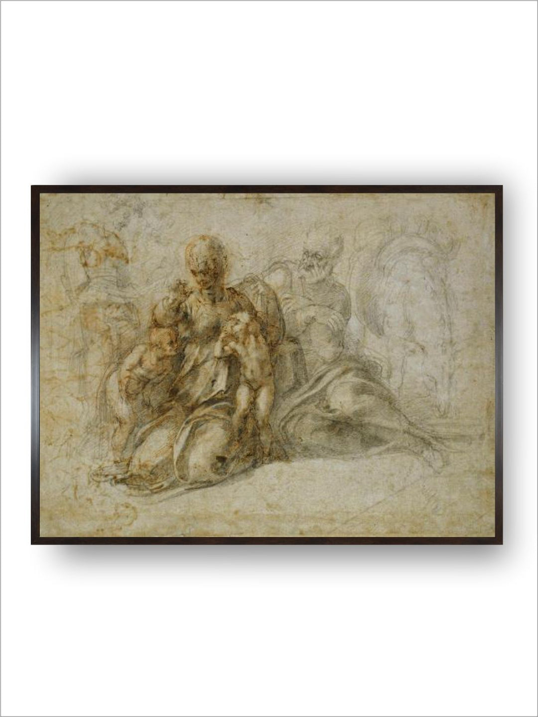 Saint John the Baptist with the Holy Family Attended by Angels by Michelangelo Buonarroti