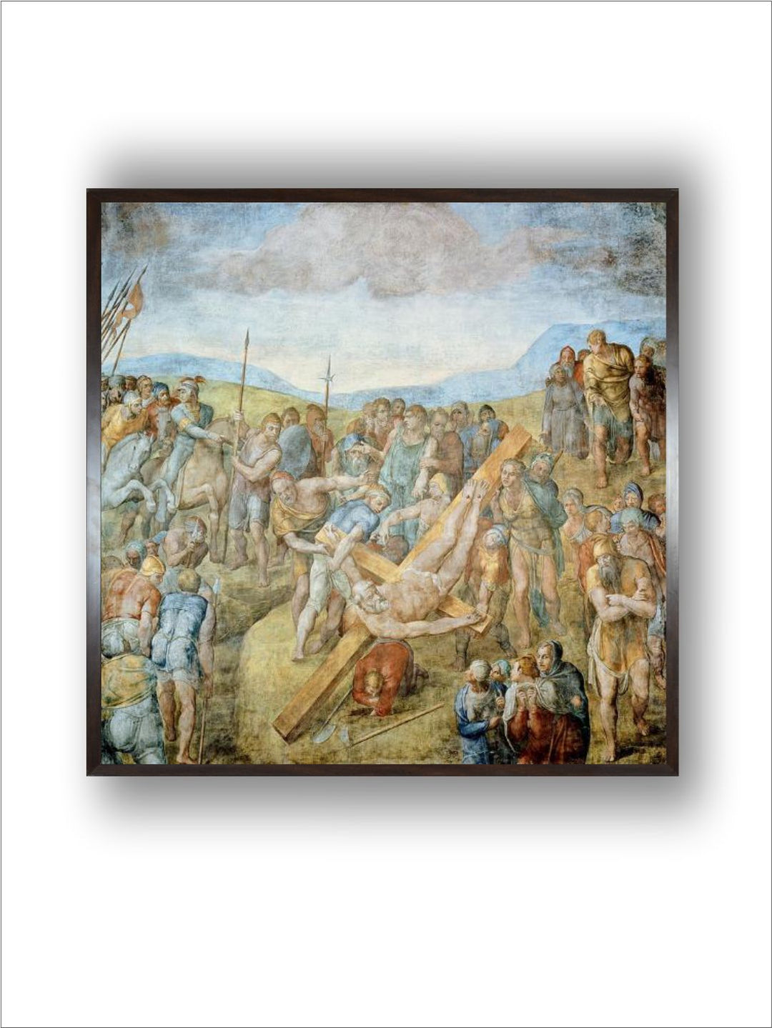 Crucifixion of St. Peter, 1546-50 (Fresco) by Michelangelo Buonarroti