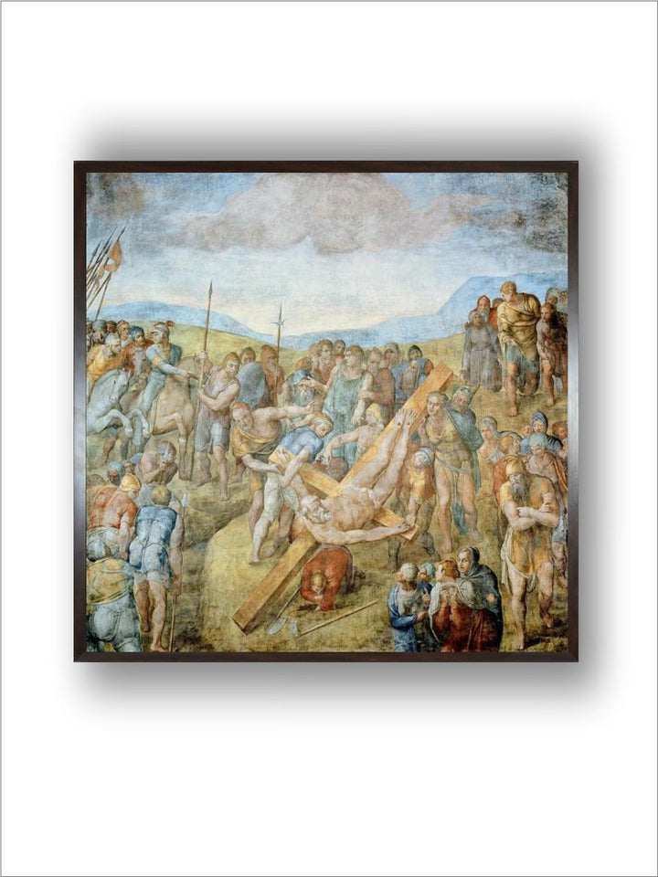 Crucifixion of St. Peter, 1546-50 (Fresco) by Michelangelo Buonarroti