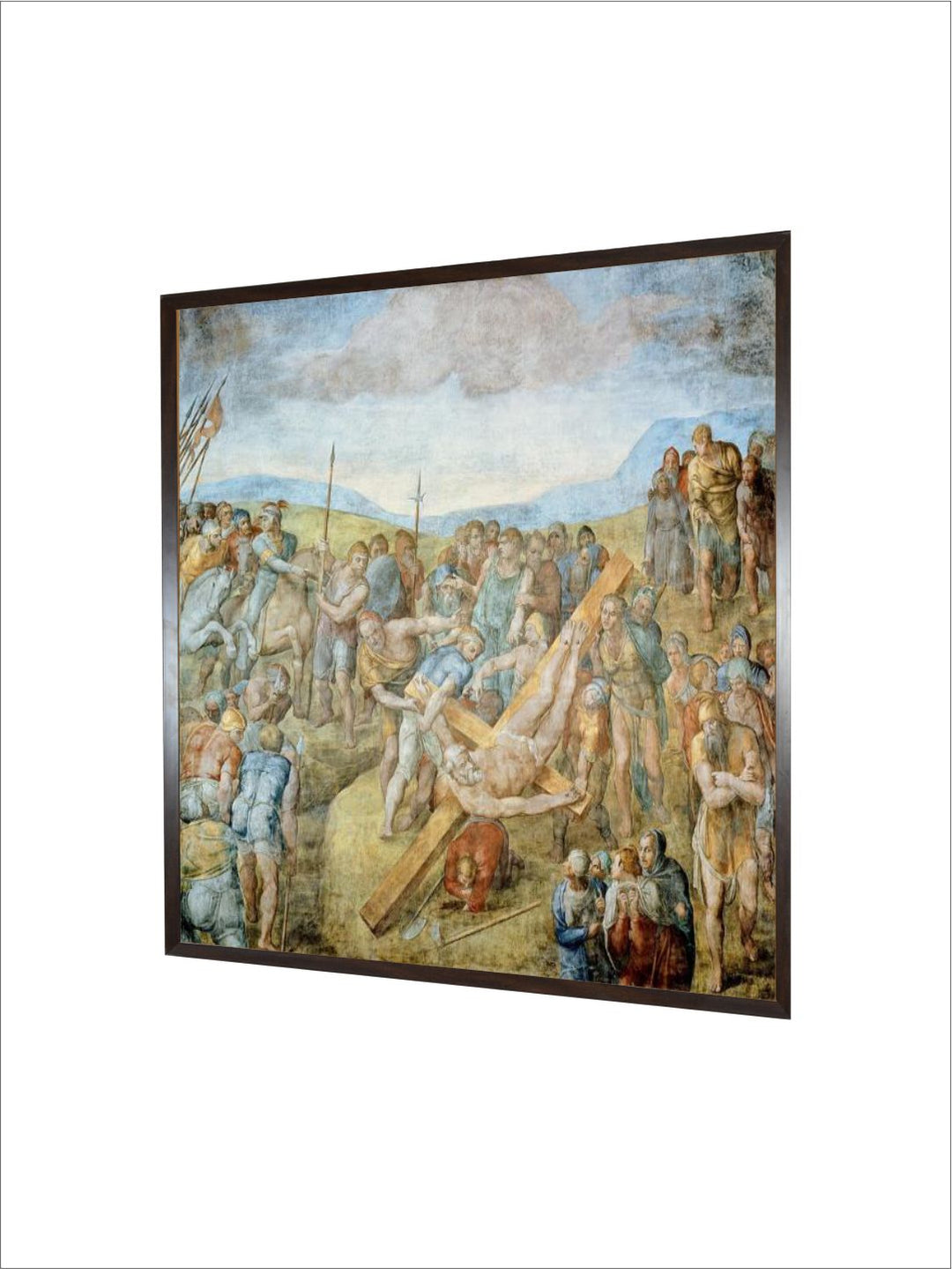 Crucifixion of St. Peter, 1546-50 (Fresco) by Michelangelo Buonarroti