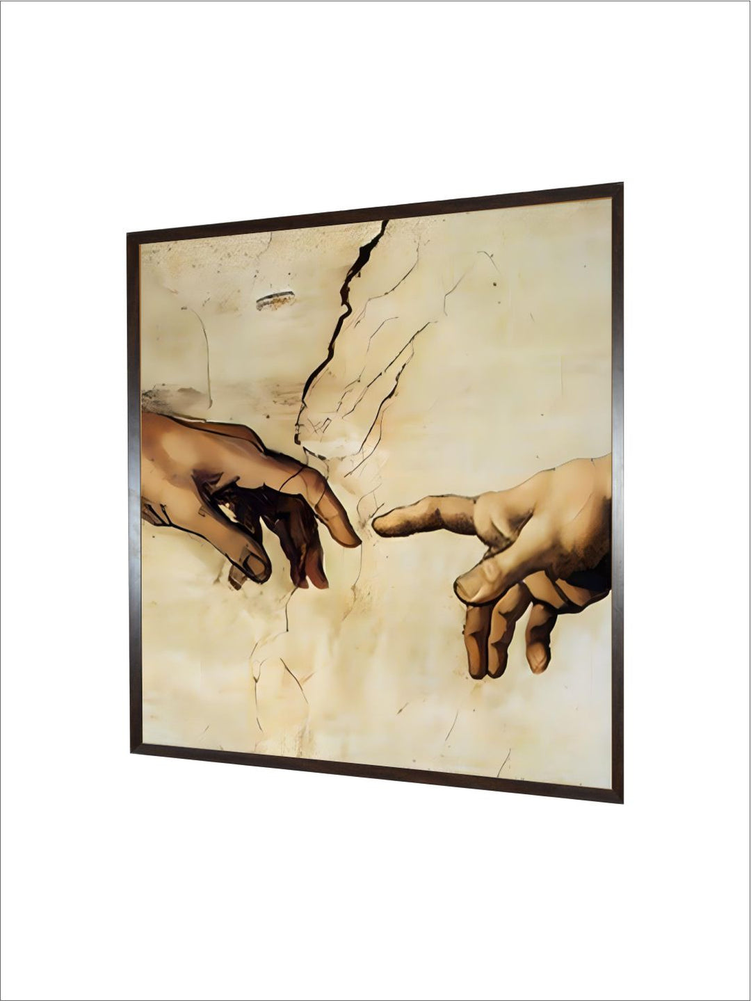 Creation of Adam detail by Michelangelo Buonarroti