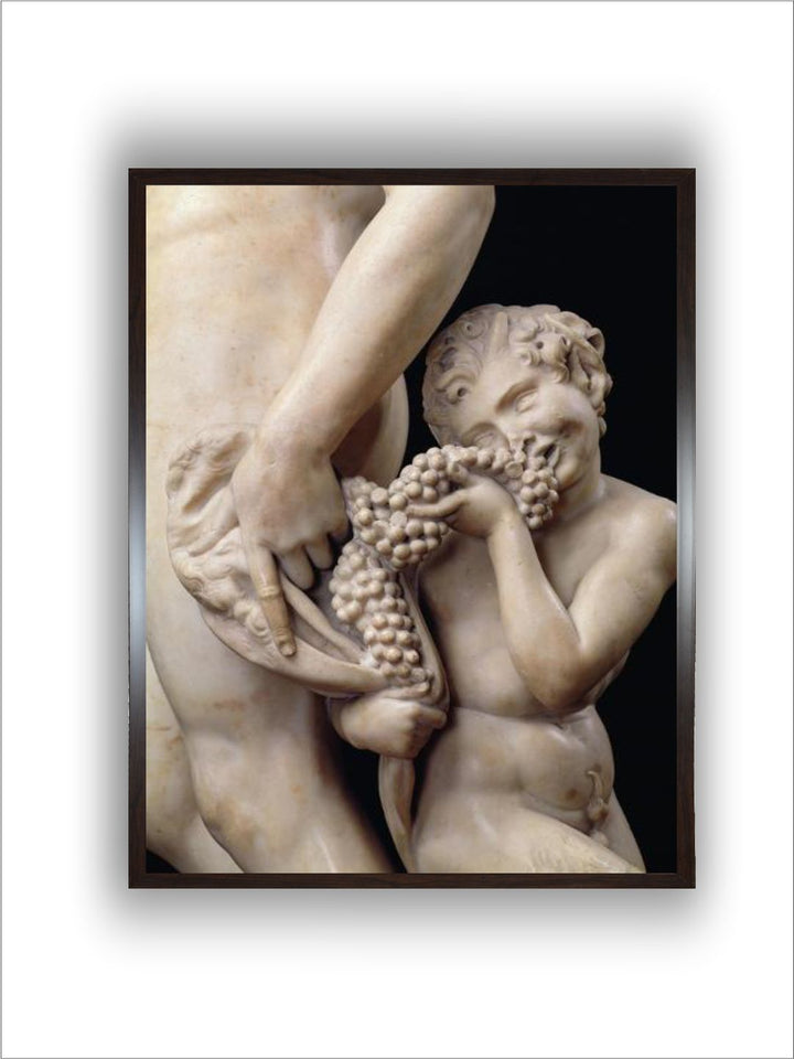 The drunkenness of Bacchus, detail of the Satyr, 1496-97 by Michelangelo Buonarroti
