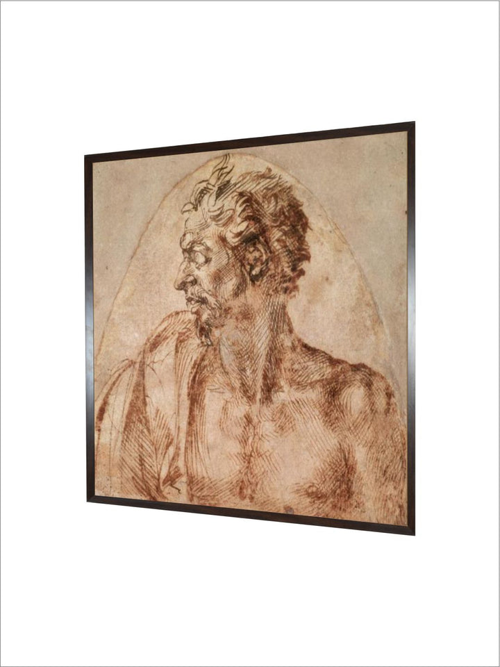 Study of Head and Shoulders by Michelangelo Buonarroti