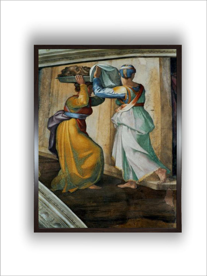 The Sistine Chapel; Ceiling Frescos after Restoration, Judith by Michelangelo Buonarroti