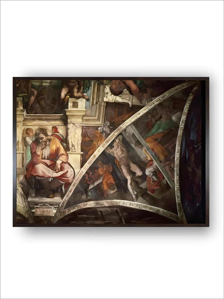 The Prophet Jeremiah; The Punishment of Aman by Michelangelo Buonarroti