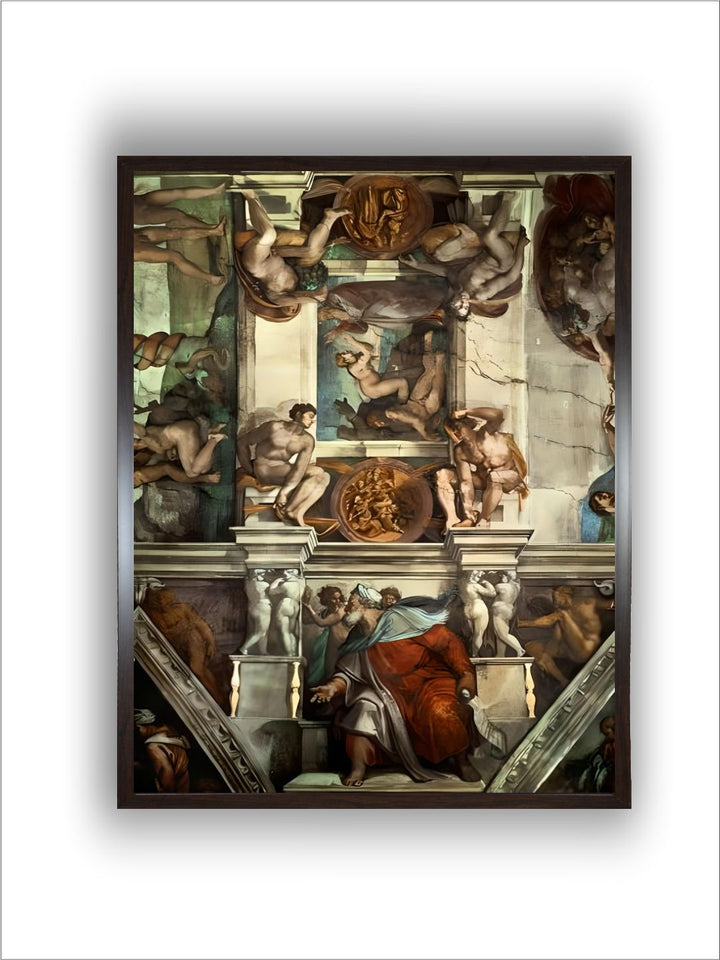 The Sistine Chapel: Creation of Eve, the Prophet Ezekiel by Michelangelo Buonarroti