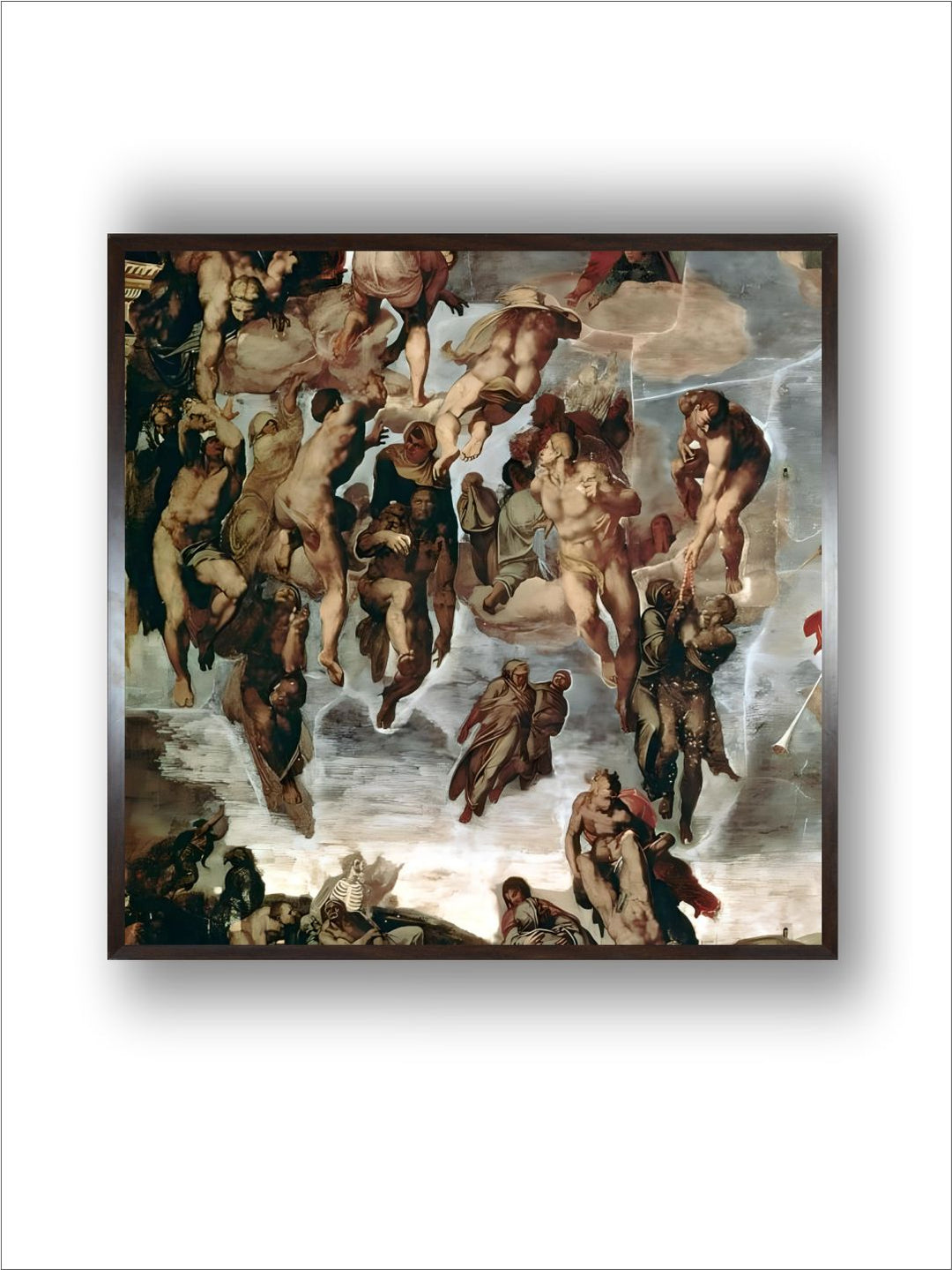 The Righteous drawn up to Heaven, detail from "The Last Judgement" by Michelangelo Buonarroti