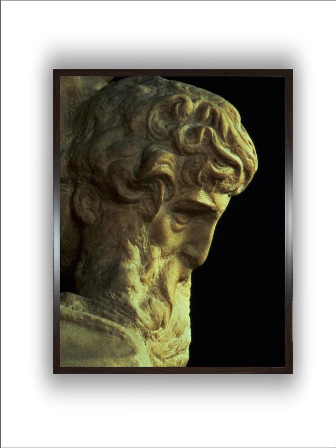 The Genius of Victory, detail of an Unfinished Head, 1527-28 by Michelangelo Buonarroti