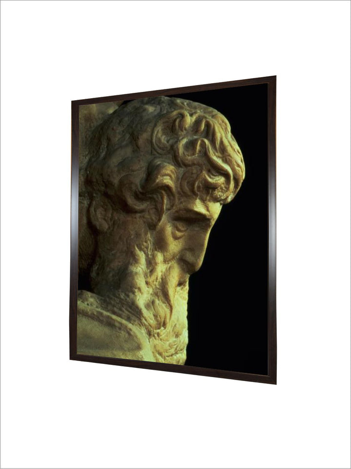 The Genius of Victory, detail of an Unfinished Head, 1527-28 by Michelangelo Buonarroti