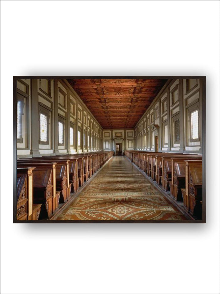 The Reading Room of the Laurentian Library, 1534 by Michelangelo Buonarroti
