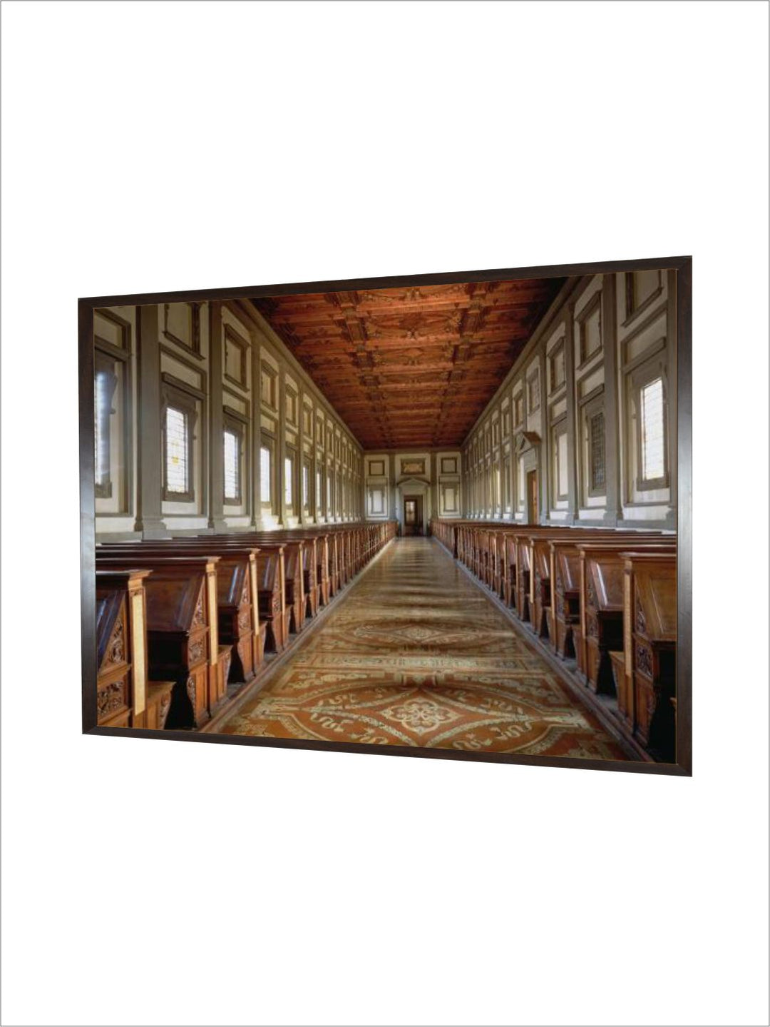 The Reading Room of the Laurentian Library, 1534 by Michelangelo Buonarroti